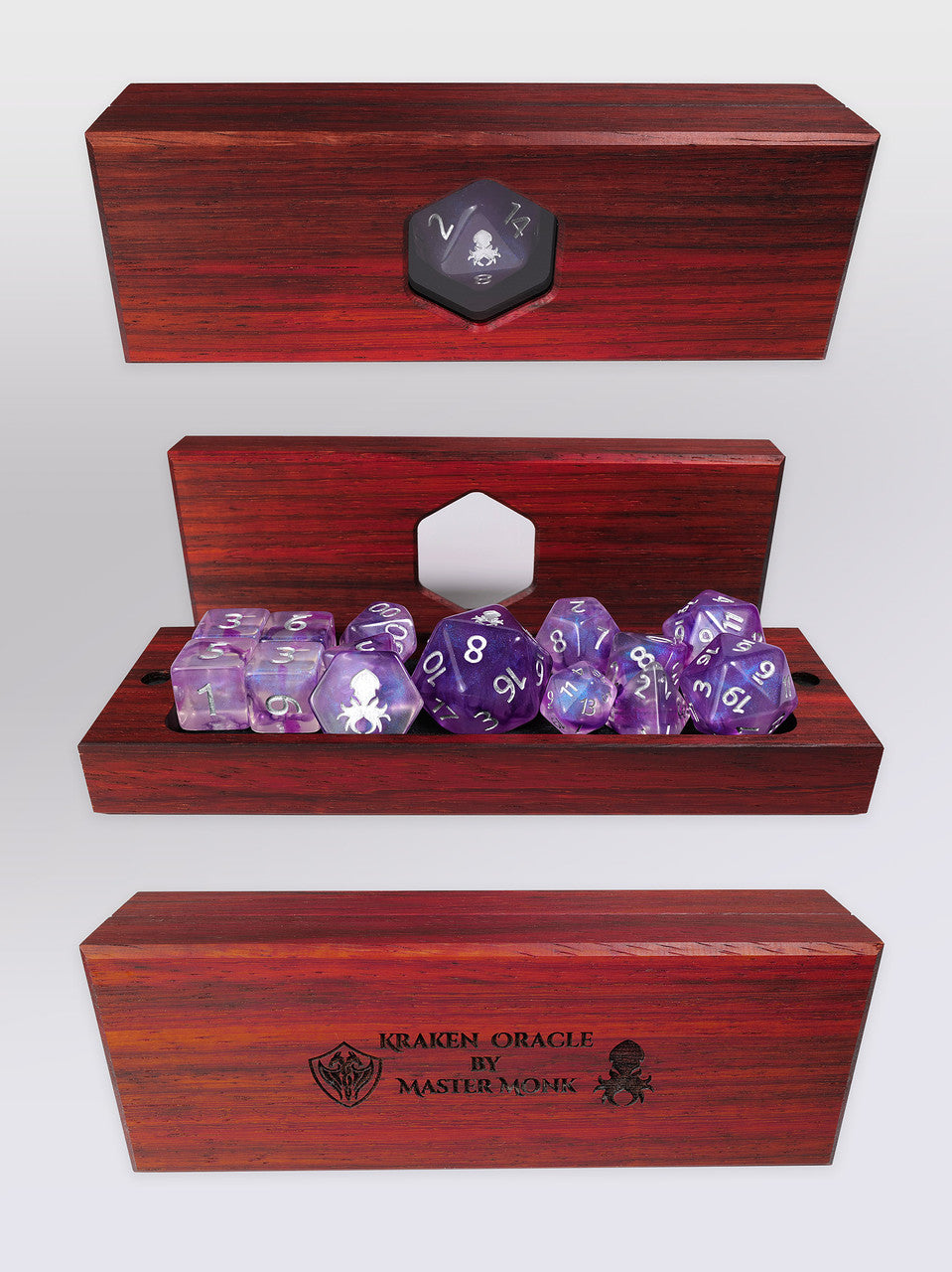 Kraken's Oracle Paduk Dice Vault by Master Monk